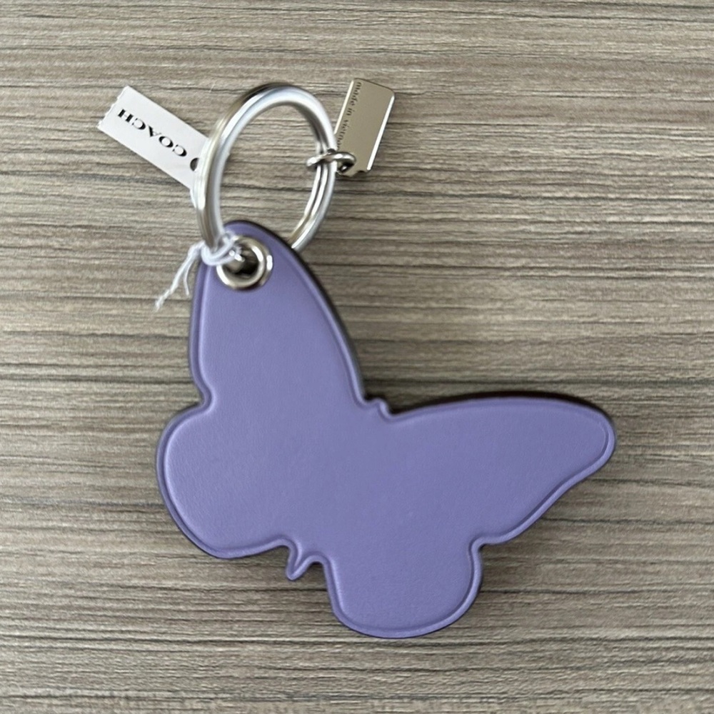 Coach Leather Butterly Bag Charm BNIP